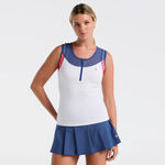 Original Penguin Bekleidung Original Penguin Colorblock Tank-Top Damen-Weiß,Blau