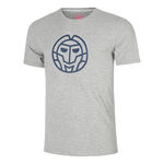 BIDI BADU Bekleidung BIDI BADU Big Logo Chill T-Shirt Herren - grau, 