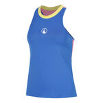 Quiet Please Bekleidung Quiet Please Racerback 2.0 Tank-Top Damen - blau, wei&szlig;