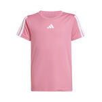 adidas Bekleidung adidas Training Essentials 3 Stripes T-Shirt Kinder - rosa, weiß