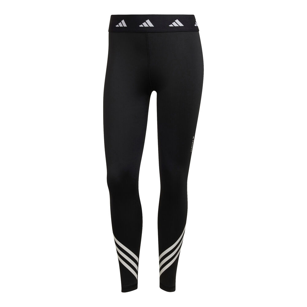 Adidas Tech-fit 3 Stripes 7/8 Tight Damen Schwarz - Xs