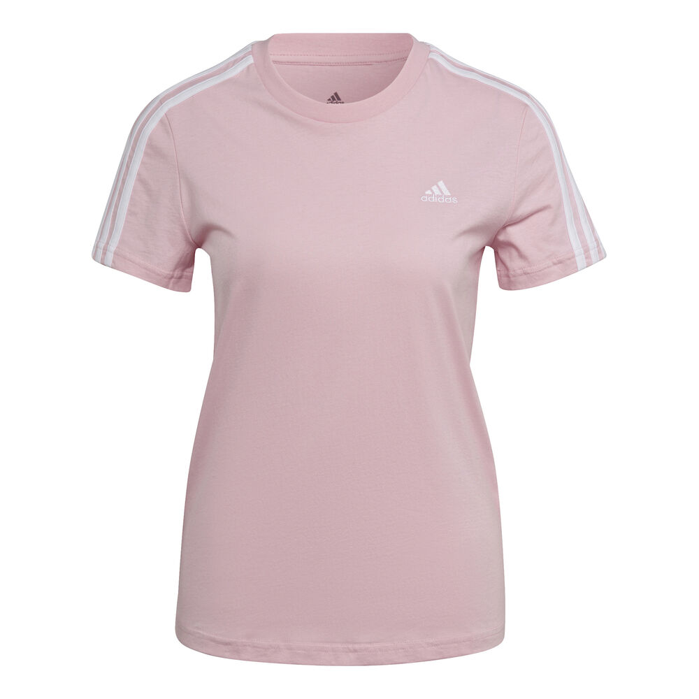 Image of Adidas 3 Stripes T-shirt Damen Rosa