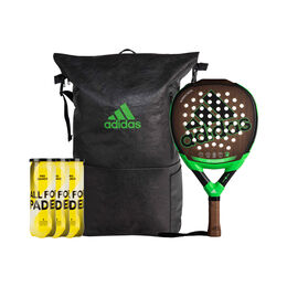 Metalbone #GreenPadel plus Schlägertasche plus 3x Balldose