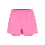 Quiet Please Bekleidung Quiet Please Rematch 2in1 Shorts Damen - pink, wei&szlig;