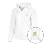 Quiet Please Bekleidung Quiet Please Wild Collage Zip Sweatjacke Damen-Weiß,Mehrfarbig
