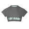 Abdominis Crop Move Tee - black