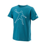 Wilson Bekleidung Wilson Bela Tech II T-Shirt Jungen-Blau,Weiß