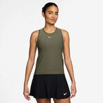 Nike Tennisbekleidung Nike Dri-FIT Victory Tank-Top Damen - oliv, weiß