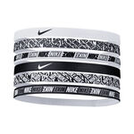 Nike Bekleidung Nike Printed Haarband 6er Pack-Wei&szlig;,Schwarz