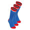 Bold Bro III Crew Printed Move Socks 3 Pack - blue/white/red