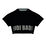 Abdominis Crop Move Tee - black