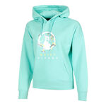 Quiet Please Bekleidung Quiet Please Wild Sketchy Hoody Damen-Türkis,Mehrfarbig