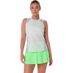 ASICS Bekleidung ASICS  Court All Over Print Tank-Top Damen - creme, blaugrau