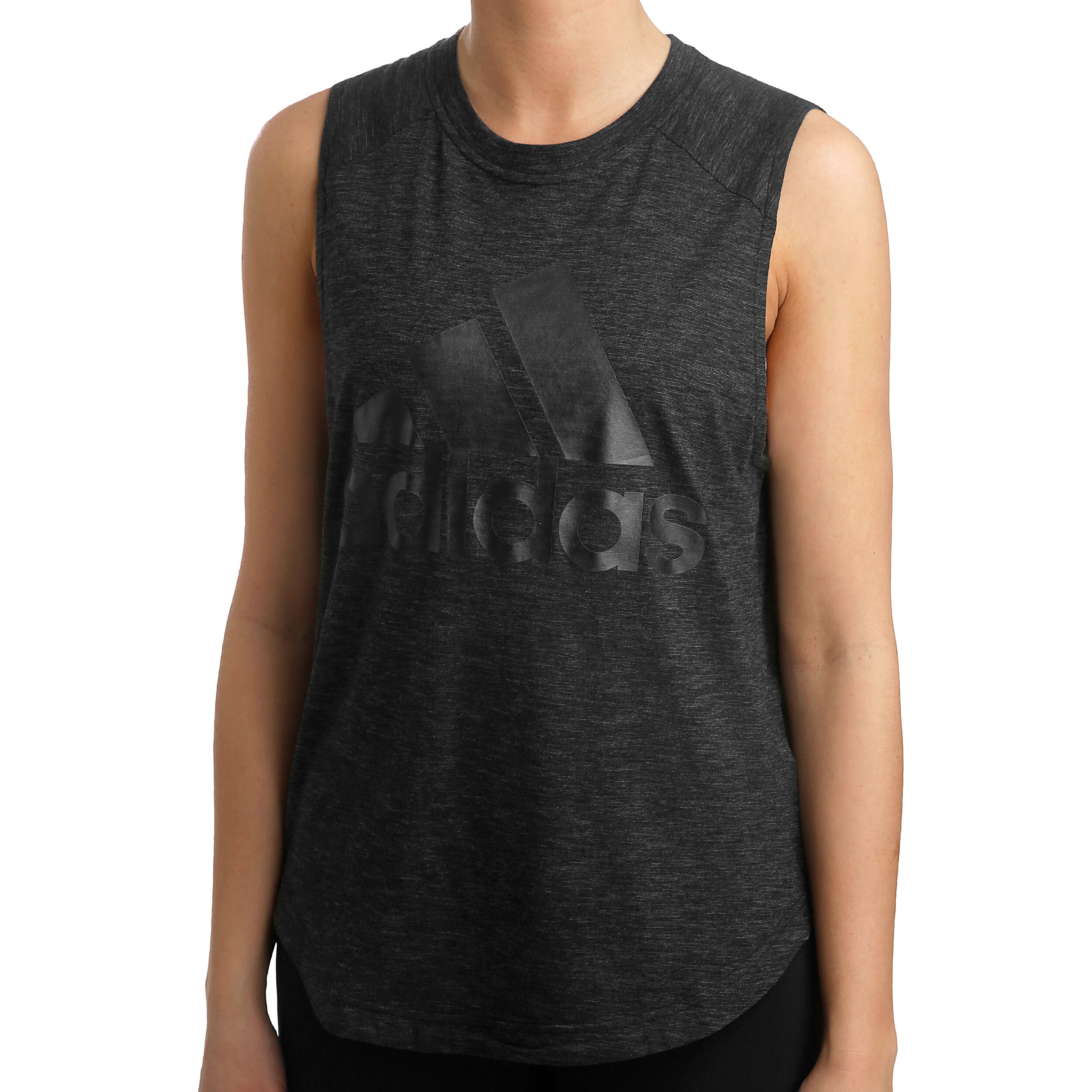 ID Winner Muscle Tank Top Damen Dunkelgrau Schwarz