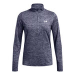 Under Armour Bekleidung Under Armour Tech Twist Warmup 1/2 Zip Longsleeve Damen-Blaugrau