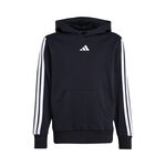 adidas Bekleidung adidas 3Stripes Fleece Trainingsjacke Jungen - schwarz, weiß
