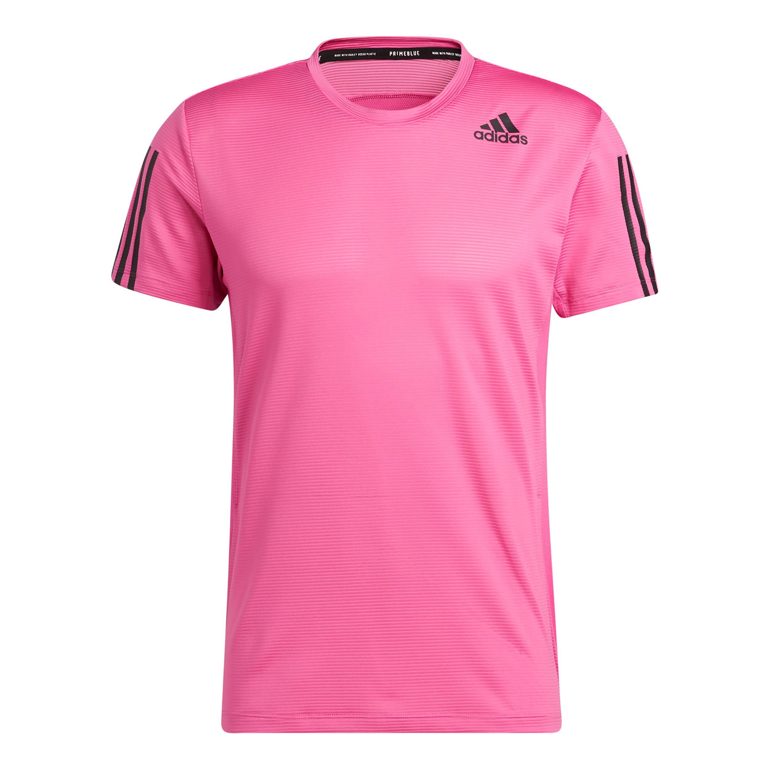 Adidas pink shirt mens top