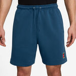 Nike Bekleidung Nike Court Dri-Fit Heritage Fleece Shorts Herren-Blaugrau