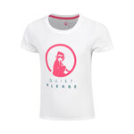 Quiet Please Bekleidung Quiet Please Create Baseline Logo T-Shirt Mädchen-Weiß,Pink