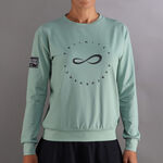 Endless Bekleidung Endless Inner Tech Sweatshirt Damen-Grün,Dunkelblau