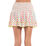 Long Grid Smocked Skirt