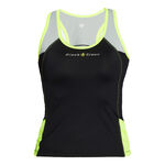 Black Crown Bekleidung Black Crown Santander T-Shirt Damen-Schwarz,Limette