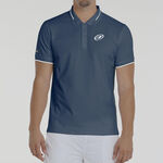 Bullpadel Bekleidung Bullpadel Leiro 25V Polo Herren-Dunkelblau