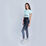 Abdominis Crop Move Tee - black
