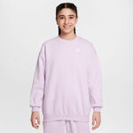 Nike Bekleidung Nike Sportswear Club Fleece Oversized Crew Sweatshirt Mädchen-Flieder