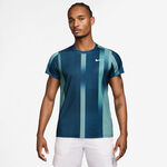 Nike Bekleidung Nike Court Victory Dri-Fit Print T-Shirt Herren - petrol, weiß