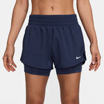 Nike Bekleidung Nike One Dri-Fit Mid Rise 3In 2N1 Shorts Damen-Dunkelblau