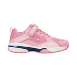 Quiet Please Tennisschuhe Quiet Please Match Velcro Clay Sandplatzschuh Kinder-pink, wei&szlig;
