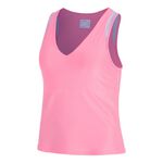 Lucky in Love Shimmer V-Neck Tank w/Bra