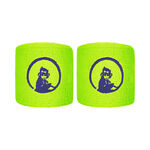 Quiet Please Tennisbekleidung Quiet Please Short Schweißband 2er Pack Unisex - neongrün, dunkelblau