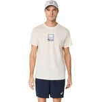 ASICS Tennisbekleidung ASICS Court Core Graphic T-Shirt Herren-creme